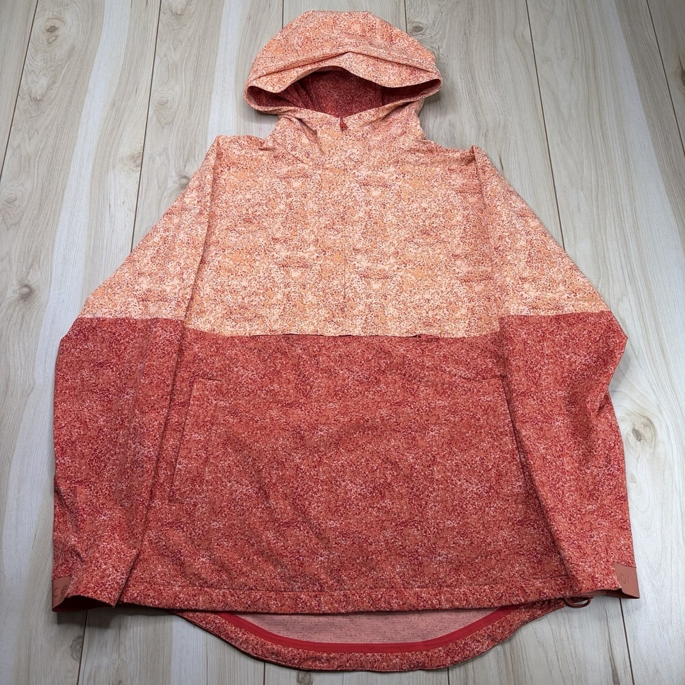 Outdoor Voices Women's Small RecTrek Anorak Jacket Pebbled Adobe Canyon Orange